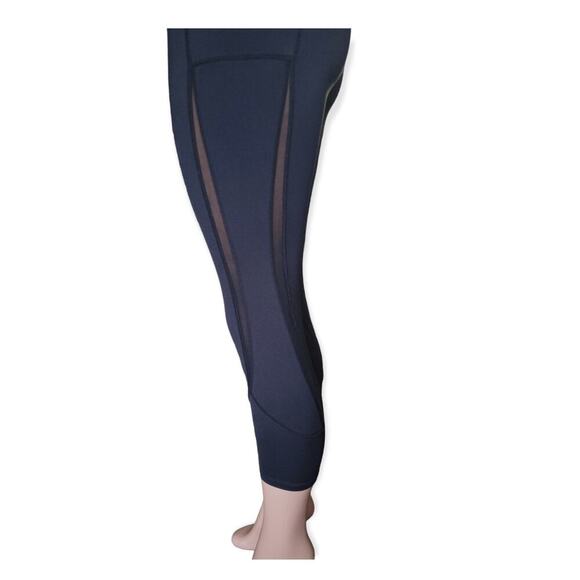 ZYIA Women's Leggings Size Medium Black Mesh Detail - Picture 5 of 11